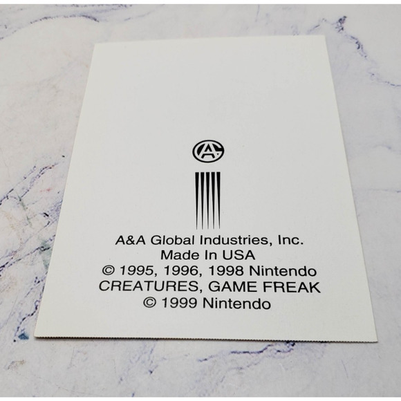 1999 Pokemon Sticker Butterfree A&A Global Vending Machine Pocket Monsters - Picture 4 of 4